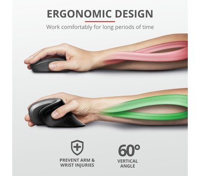 Изображение 15 Мышь Trust Verro Ergonomic WL — 23507