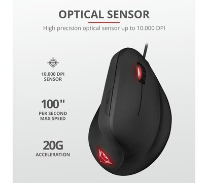 Зображення 5 Миша Trust GXT144 REXX Ergonomic Black — 22991