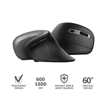 Изображение 9 Мышь Trust Verro Ergonomic WL — 23507