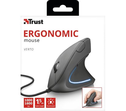 Зображення 9 Миша Trust Verto Ergonomic Black — 22885