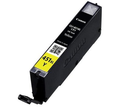Зображення 2 Картридж для принтерів Canon CLI-451Y XL Yellow для Pixma MG5440/MG6340 - 6475B001