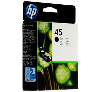 Зображення 2 Картридж для принтерів HP No.45 для DJ9xx/11xx/1220/G/T/R/P1000 Black - 51645AE