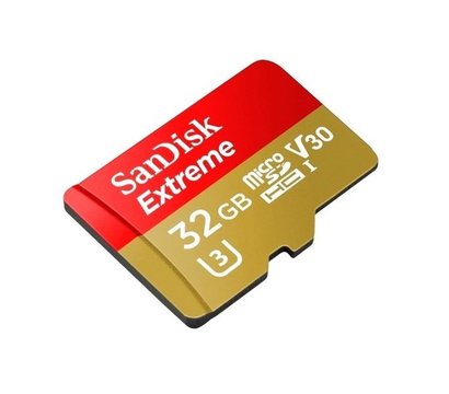 Зображення 2 Карта пам`яті SanDisk Extreme microSDHC V30 UHS-I U3 32GB + SD - SDSQXAF-032G-GN6MA