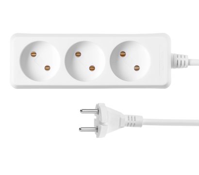 Изображение 2 Сетевой фильтр 2Е 2E-U03M1.8 1.8m White 3 розеток