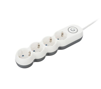 Изображение 3 Сетевой фильтр 2E 2E-U04VESM3W 3m White 4 розеток