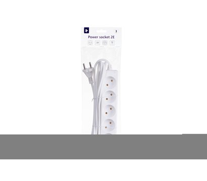 Изображение 3 Сетевой фильтр 2E 2E-U05M3 3m White 5 розеток