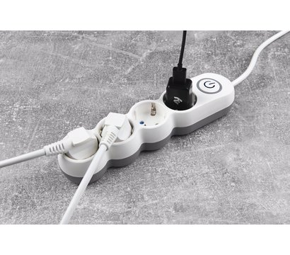 Изображение 6 Сетевой фильтр 2E 2E-U04VESM3W 3m White 4 розеток