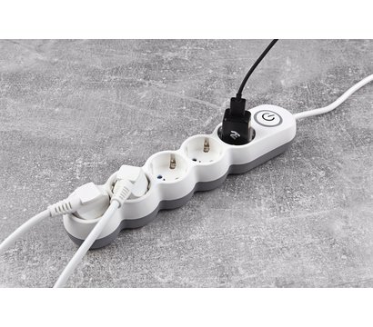 Изображение 6 Сетевой фильтр 2E 2E-U05VESM3W 3m White 5 розеток