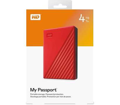 Зображення 6 HDD Western Digital My Passport 4TB 2.5 USB 3.2 External Red — WDBYVG0040BRD-WESN, Ємність накопичувача: 4 ТБ