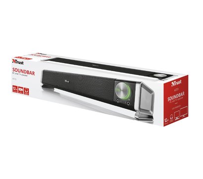 Зображення 5 Акустична система 2.0 Trust Asto Sound Bar PC Speaker Black — 21046