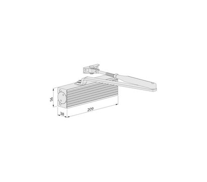 Изображение 4 Доводчик ECO Schulte TS-11 ЕN 2/3/4/5 верхний