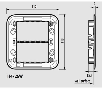 Зображення 2 Супорт Bticino Axolute Air H4726W