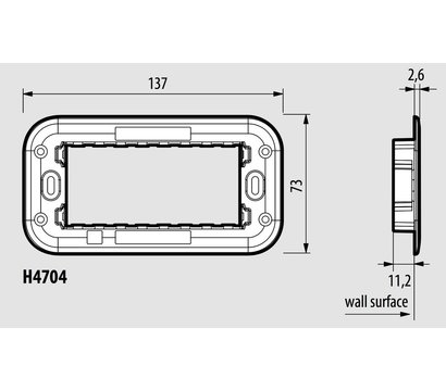 Зображення 2 Супорт Bticino Axolute H4704
