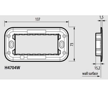 Зображення 3 Супорт Bticino Axolute Air H4704W
