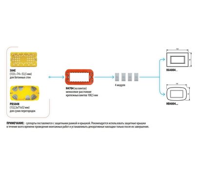 Зображення 3 Супорт Bticino Axolute H4704