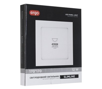 Зображення 3 LED світильник Ergo SSTSLRCSQ12ANWN алюміній + пластик