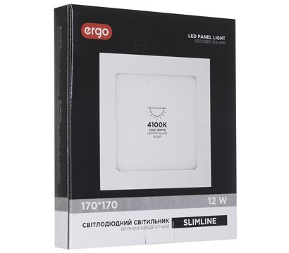 Зображення 4 LED світильник Ergo SSTSLRCSQ12ANWN алюміній + пластик