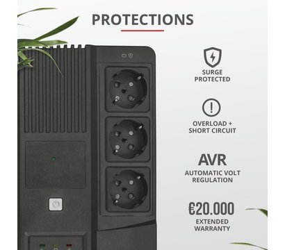 Зображення 6 ДБЖ резервний Trust Maxxon 800VA — 23326