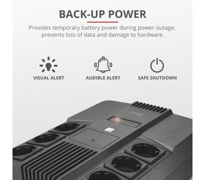 Зображення 8 ДБЖ резервний Trust Maxxon 800VA — 23326