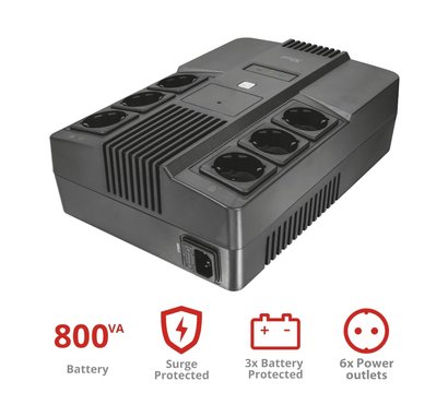 Зображення 9 ДБЖ резервний Trust Maxxon 800VA — 23326