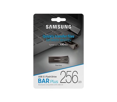 Изображение 3 Накопитель USB Samsung Bar Plus Black 256GB USB 3.1 - MUF-256BE4/APC