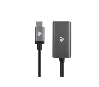 Изображение 2 Адаптер 2Е Type-C - DisplayPort, 0.2 м Alluminum — 2E-W1404