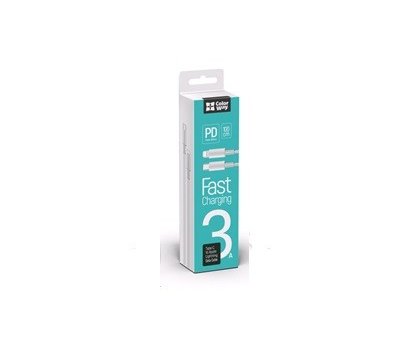 Изображение 2 Кабель ColorWay USB Type-C-Lightning, 1м, White — CW-CBPDCL032-WH
