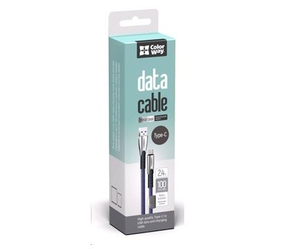 Изображение 2 Кабель ColorWay USB-microUSB, 1м, Blue — CW-CBUM011-BL