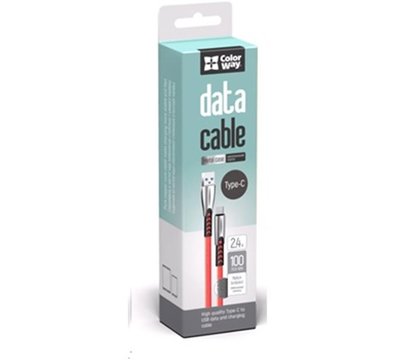 Изображение 2 Кабель ColorWay USB-USB Type-C, 1м Red — CW-CBUC012-RD