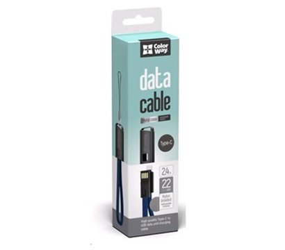 Изображение 3 Кабель ColorWay USB-microUSB, 0.22м, Red — CW-CBUM022-RD