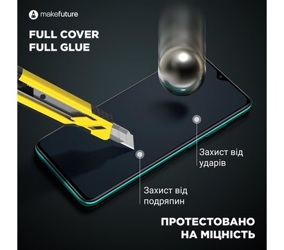 Зображення 5 Захисне скло MakeFuture для Samsung Galaxy A21s SM-A217 Full Cover Full Glue, 0.33 mm - MGF-SA21S