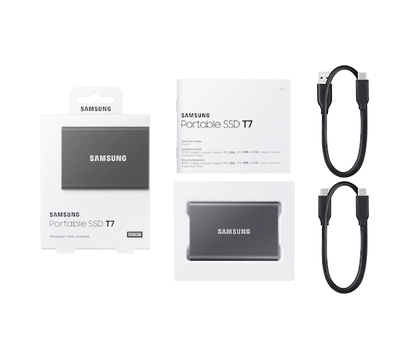 Зображення 10 SSD диск Samsung T7 1TB USB 3.2 Gen 2 Titan Gray — MU-PC1T0T/WW
