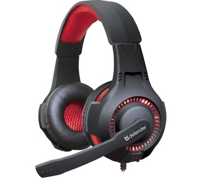Изображение 2 Наушники Defender Warhead G-450 Black/Red — 64146 для ПК