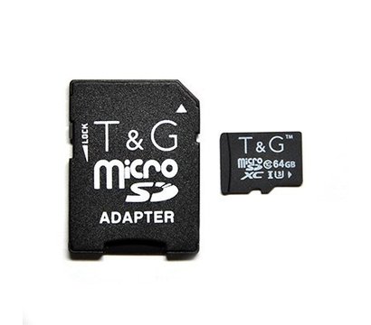 Зображення 2 Карта пам`яті T&G microSDHC UHS-I U3 Class 10  64GB + SD-adapter — TG-64GBSDU3CL10-01