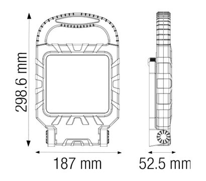 Зображення 4 LED прожектор Horoz Electric Proport-45 45W 6400K 3500Lm 3500Лм