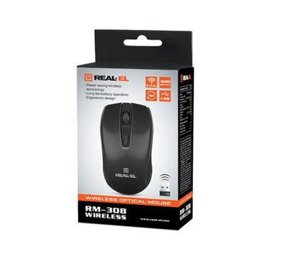 Изображение 9 Мышь REAL-EL RM-308 Black
