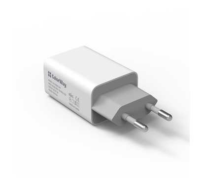 Зображення 3 Зарядний пристрій ColorWay AutoID (1USBx2A) White — CW-CHS012-WT