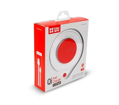 Зображення 10 Зарядний пристрій ColorWay Qi Fast Charger (10W)+LED Bedside Lamp White — CW-CHW20Q-WT