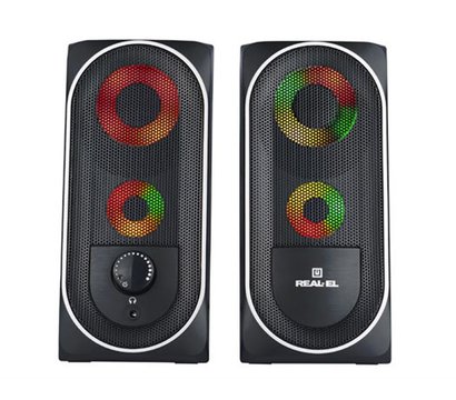 Изображение 2 Акустическая система 2.0 REAL-EL S-110 Black
