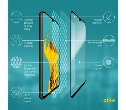 Зображення 3 Захисне скло Piko для Samsung Galaxy A31 SM-A315 Black Full Glue, 0.3mm, 2.5D - 1283126497469