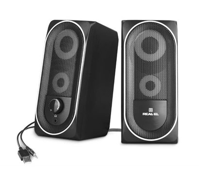 Изображение 5 Акустическая система 2.0 REAL-EL S-110 Black