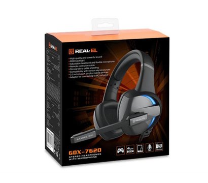 Зображення 9 Навушники REAL-EL GDX-7620 Black