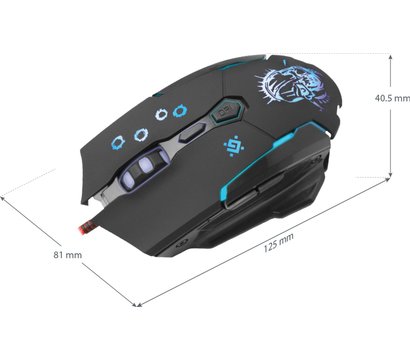 Изображение 8 Мышь Defender Killer GM-170L USB Black — 52170
