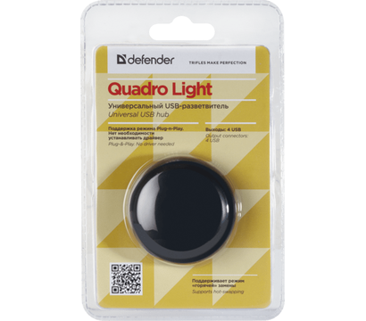 Изображение 4 USB Hub (хаб) Defender 4xUSB 2.0 QUADRO Light - 83201