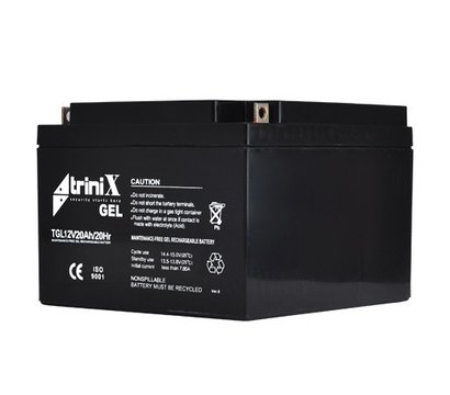 Изображение 2 Гелевый аккумулятор Trinix GEL 20.0 Ач, 12В, Емкость (Ач): 20 Ач
