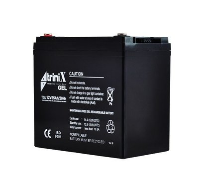 Зображення 2 Гелевий акумулятор Trinix GEL 55.0 Ач, 12В, Ємність (Аг): 55 А·год