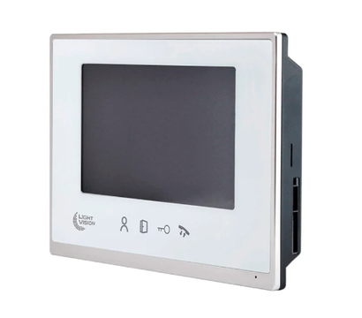 Изображение 2 Видеодомофон LightVision Macao FHD White сенсорные кнопки, Цвет корпуса: белый