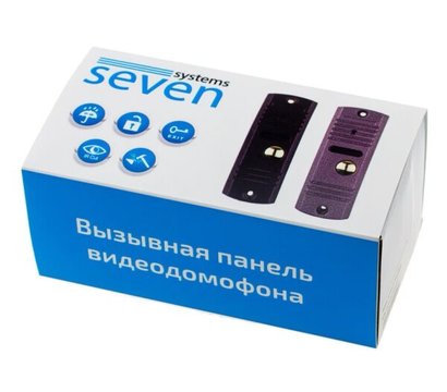 Зображення 6 Панель виклику Seven CP-7506 Black на 1 абонента, Колір корпусу: чорний