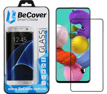 Изображение 2 Защитное стекло BeCover для Samsung Galaxy A51 SM-A515 Black - 704668