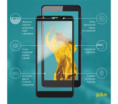 Изображение 2 Защитное стекло Piko для ZTE Blade L8 Black Full Glue, 0.3mm, 2.5D - 1283126504716